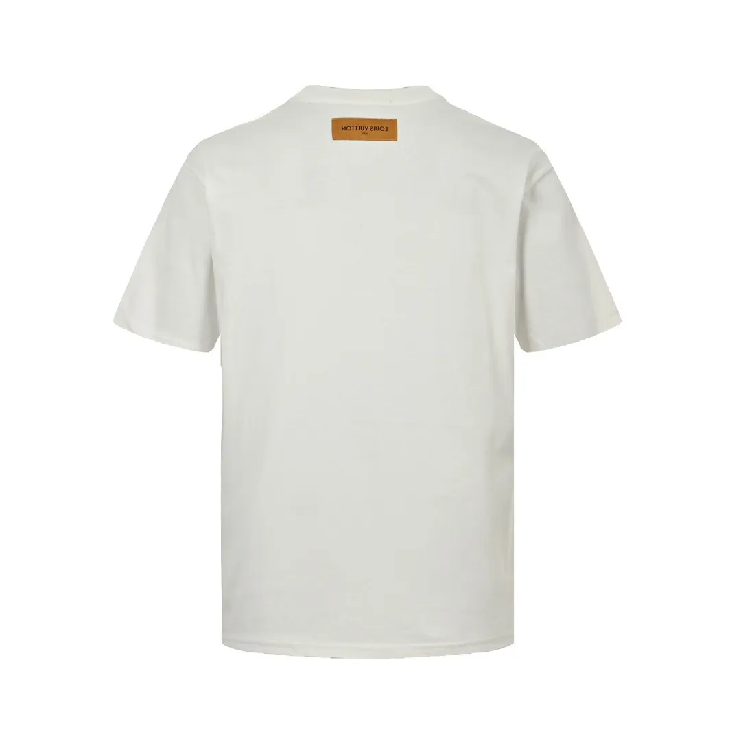 Louis Vuitton/Louis Vuitton 24ss short sleeves with embroidered letters on the chest